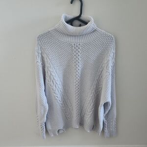 a.n.a Soft Cream White Turtleneck Sweater